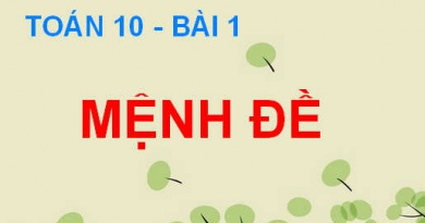 Mệnh đề là gì? Mệnh đề phủ định, Mệnh đề kéo theo và Mệnh đề đảo - Toán 10 bài 1